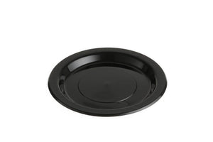 Genfac Medium Round Plates Heavy Duty Black 216mm - Packware