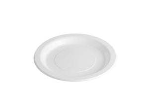 White Disposable Plates - Heavy Duty Plastic Plates for Party 8"/ 216mm