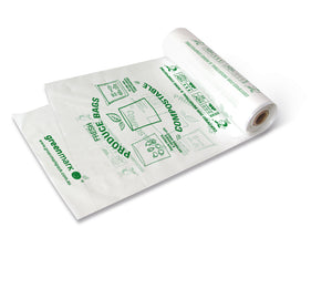 Compostable Produce Bag (250+100 X450) 2000pc/ctn