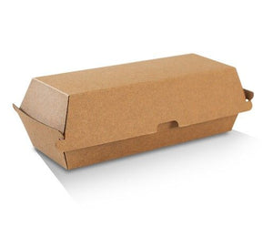 Hot Dog Box/Brown Corrugated Plain/Brown 200pc/ctn