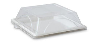 PET lid for 8'' Sugarcan Square Plate