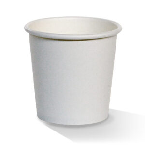 4 oz PE Coated Single Wall Cup - Plain White (1000pc/ctn)