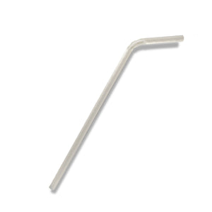 Paper Straw Flexi -plain white 2500pc/ctn