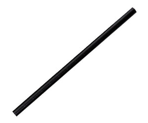 Paper Straw Jumbo- All Black 2500pc/ctn
