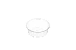Round Plastic Takeaway Containers Natural 280ml- 500PCS GENFAC