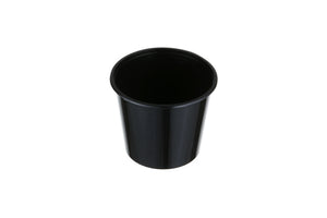 Round Plastic Takeaway Containers Black 700ml GENFAC