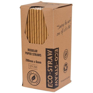 Kraft Brown Paper Straws - Packware
