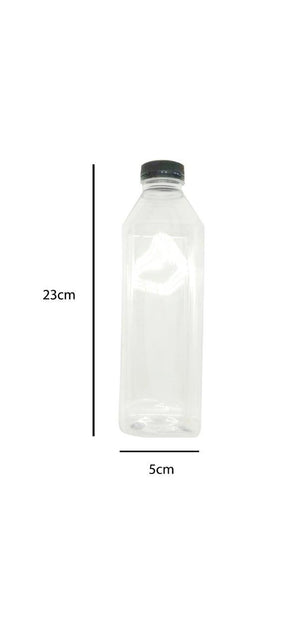 Square water bottles