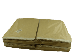 3 Long Greaseproof Lined Bags-Brown - Packware
