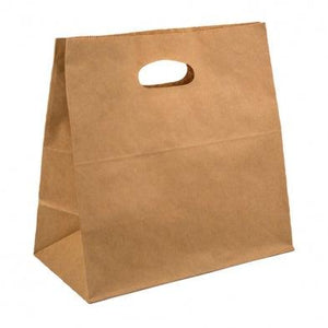 Die Cut Brown Bag Kraft Paper Bag - (280 x 280 x 150) - Packware