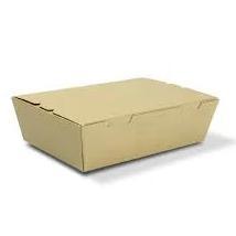 Small Brown Lunchbox- Size (L x W x H) 150 x 100 x 45- - Packware