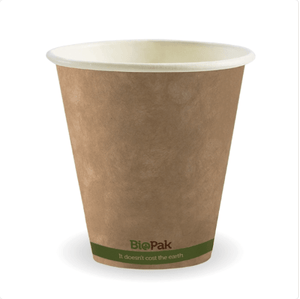BioCup-8oz Coffee Cup- Single Wall Paper Cup- Biodegradable- Packware