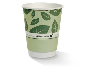 12oz PLA Coated DW Cup GREEN - Packware