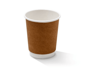 Double Wall BRWON Cups 8oz - Packware