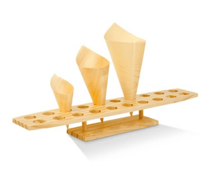 Wooden Cone Stand 20 Holes - Packware