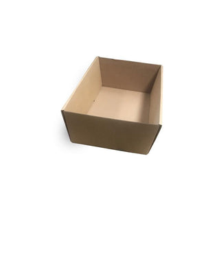 Catering Tray -Small- Brown 255X155X80mm (No Lids) - Packware