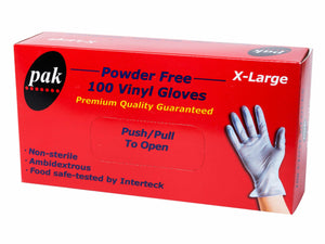Extra Large Blue Vinyl Gloves Powder Free Box Of 1000 - Packware