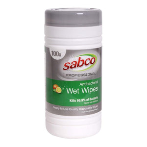 Antibacterial Wet Wipes Surface Sabco 100 Wipes - Packware