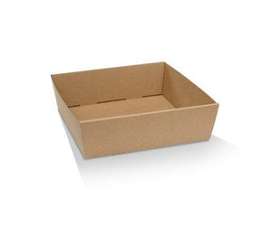 Brown Square Catering Tray - Small -180x180x80 mm - Packware