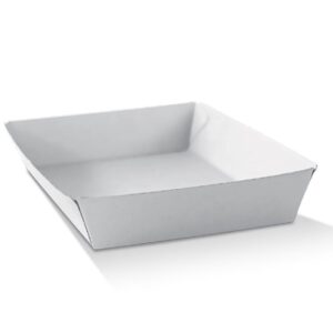 White corrugated tray / medium 250pc/ctn